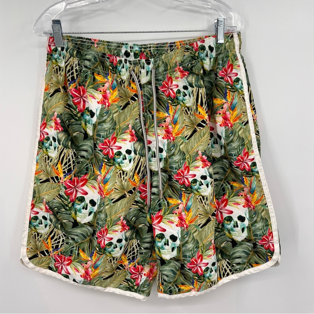 MC2 Saint Barth Tropical Skull Print Shorts XXL‎